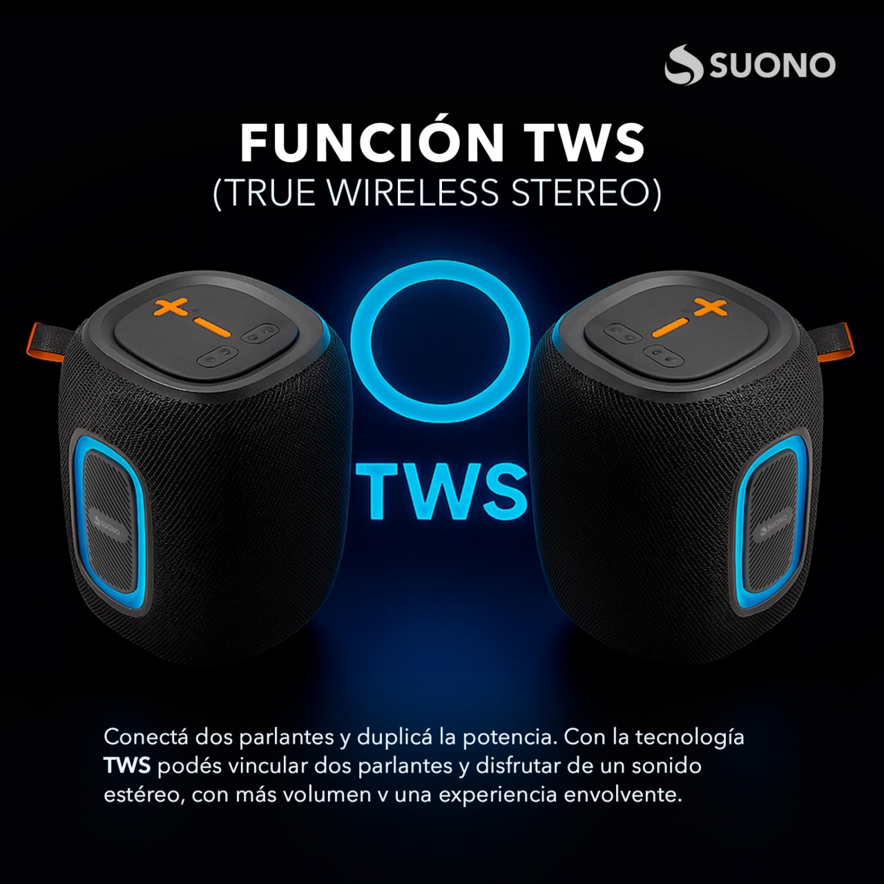 Parlante 1x15W NEGRO
