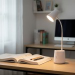 Lámpara De Escritorio Led Blanco