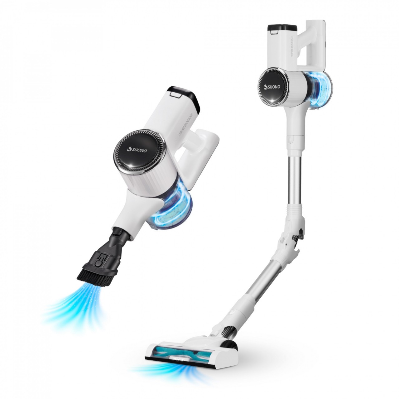 Aspiradora Vertical Inalámbrica Flexible Suono 2 En 1 Blanco