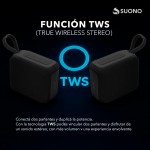 Parlante Suono 5.3 TWS IPX4 NEGRO