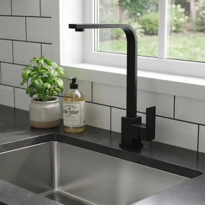 Grifería Monocomando Para Cocina Negro