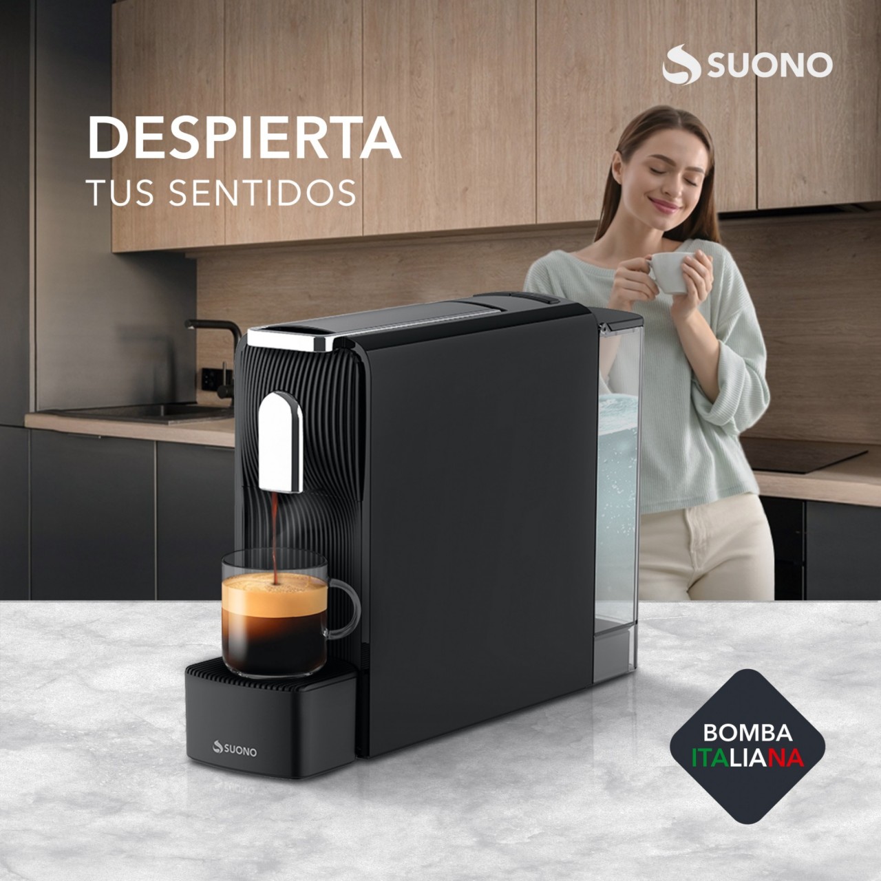 Cafetera de Cápsula – 550ml 19 NEGRO