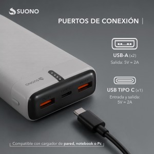 Power Bank 20000Mah Blanco