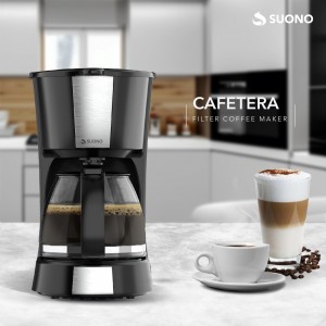 Cafetera De Filtro Suono Acero 1200Ml Negro