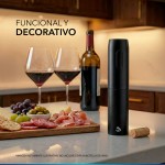 Sacacorcho Eléctrico Recargable Usb Negro