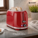 Tostadora Retro 2 Panes 850W Rojo