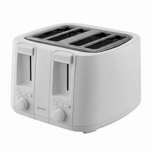 Tostadora Eléctrica 4 Rebanadas Blanco