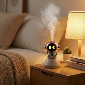 Humidificador Astronauta Plateado