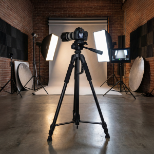 Tripode De Fotografía Profesional Negro