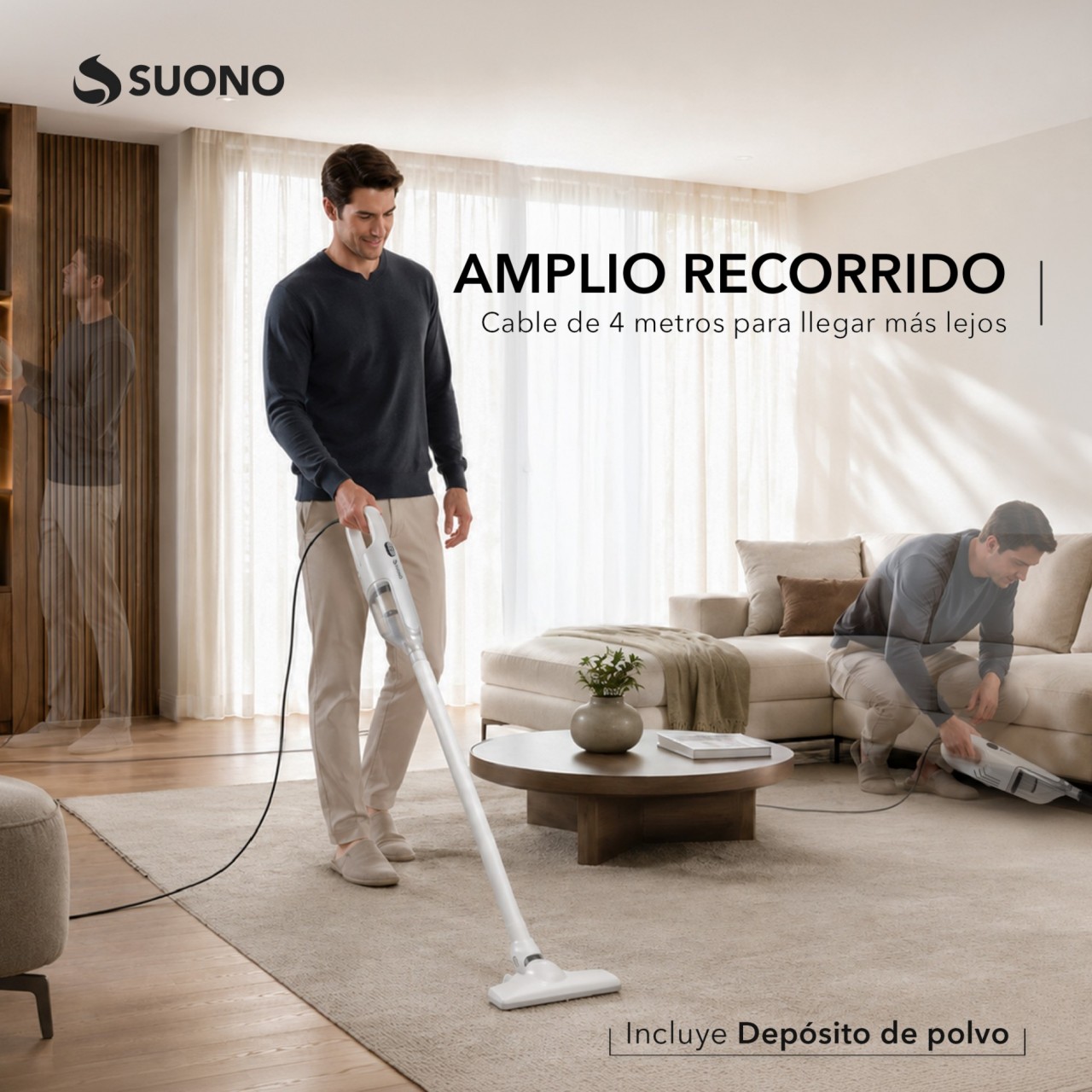 Aspiradora Vertical 2 en 1 BLANCO