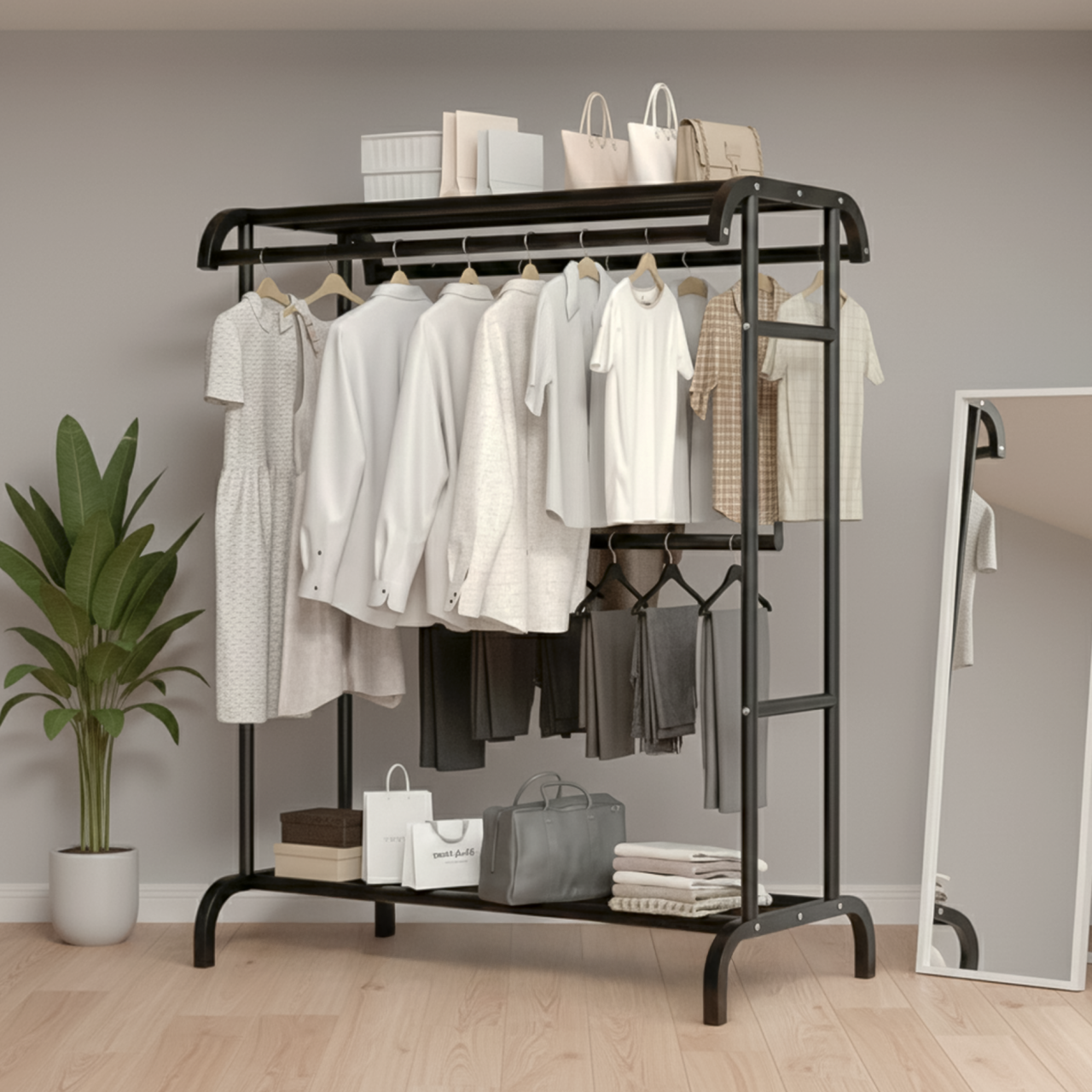 Organizador De Ropa Negro
