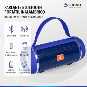 Parlante Portátil Negro