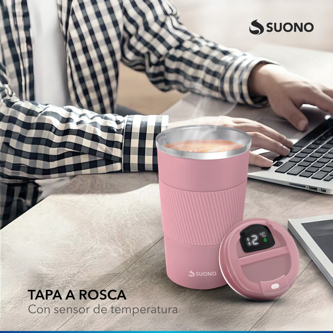 Vaso Térmico 450Ml Rosa