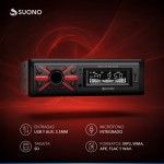 Estéreo Desmontable Suono Bluetooth Usb Mp3 Fm Negro
