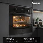 Horno Empotrable Digital Negro