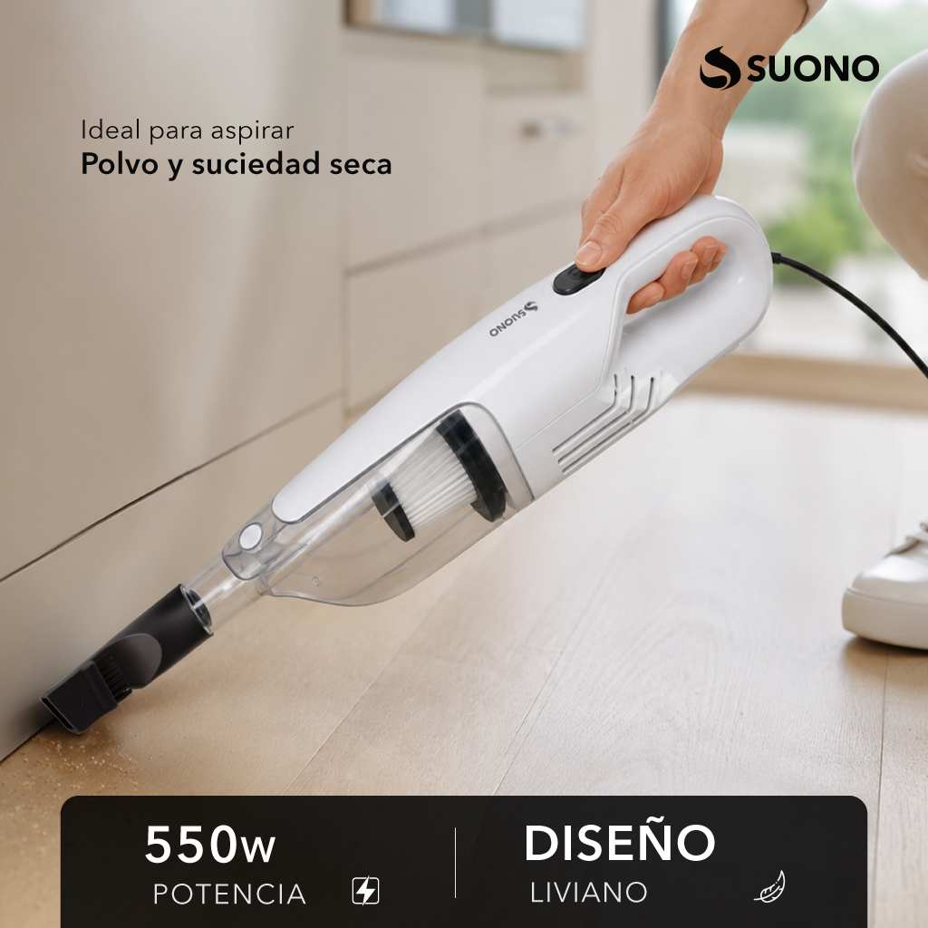 Aspiradora Vertical 2 en 1 BLANCO