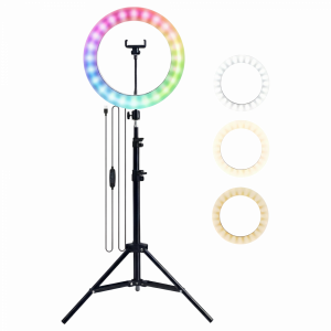 Tripode Para Aro De Luz Rgb Gris