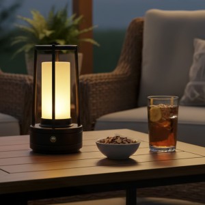 Lámpara De Cristal Led Negro