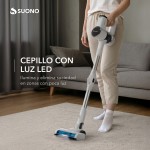 Aspiradora Vertical Inalámbrica Flexible Suono 2 En 1 Blanco