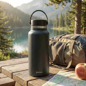 Botella De Acero 500Ml Negro