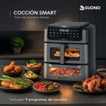 Freidora De Aire + Horno Pizzero Acero