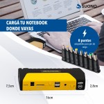 Arrancador Y Cargador De Batería Portátil