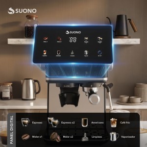 Cafetera Espresso Atelier Quot Con Molinillo Acero