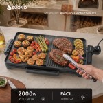Parrilla Grill Eléctrica 2000W Negro