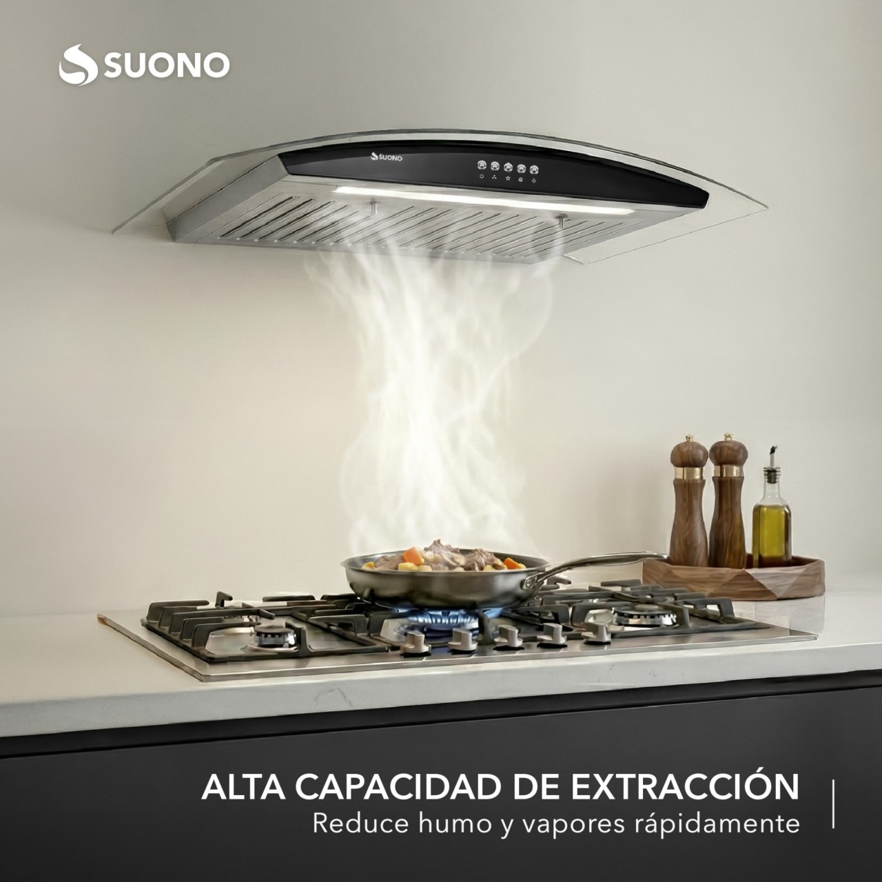Campana 200W Cubretubo x1 ACERO