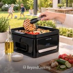Air Fryer Digital Flip Grill Negro