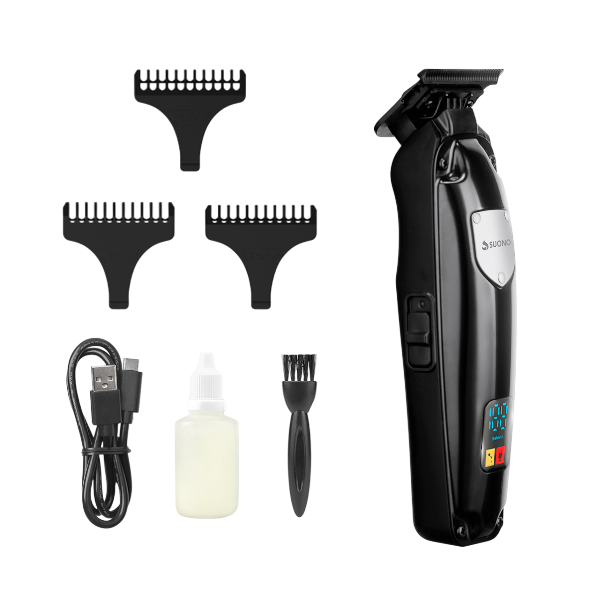 Hair Trimmer Con pantalla NEGRO