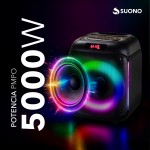 Parlante Bluetooth Suono 6.5" Rgb Negro