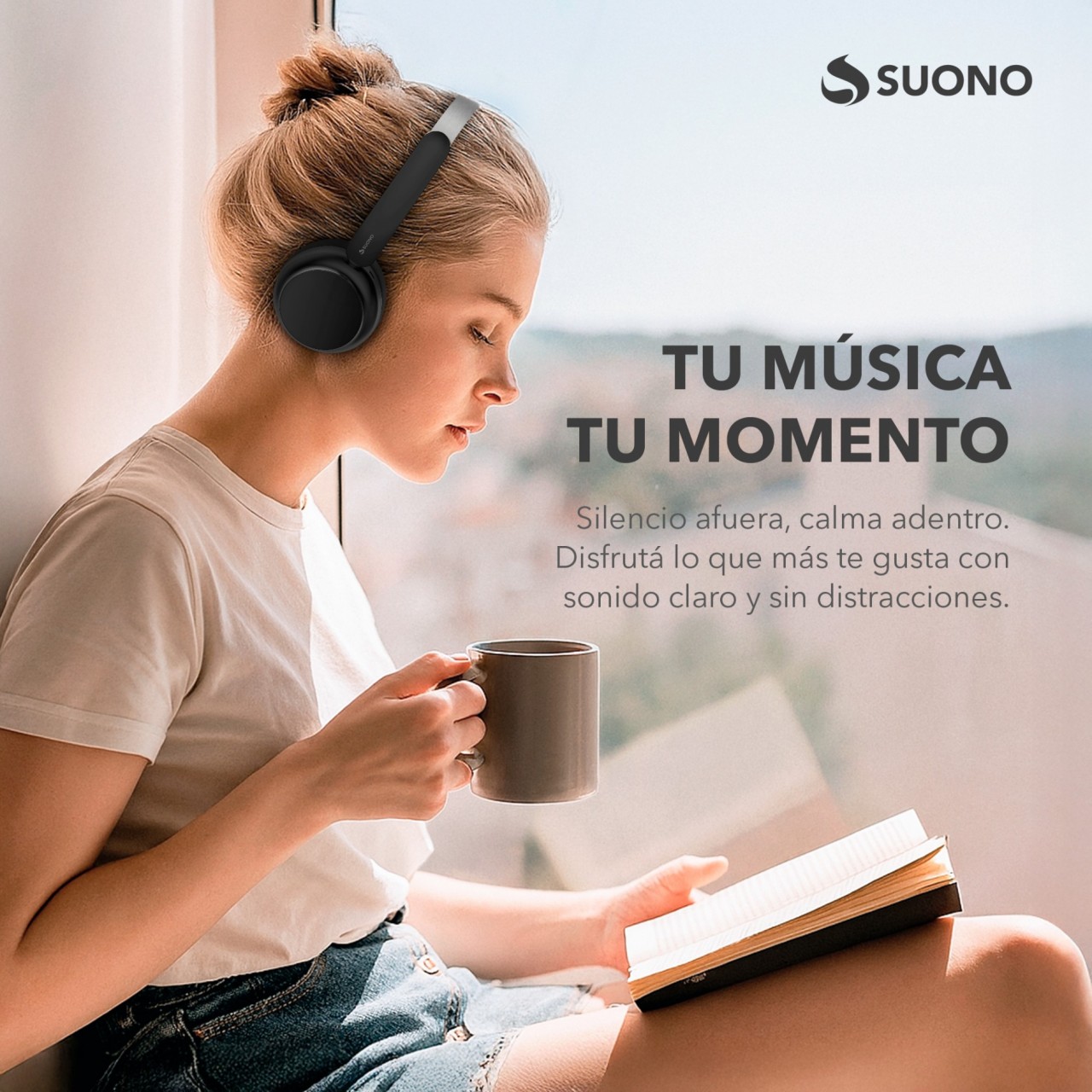Auriculares Vincha Con ANC NEGRO