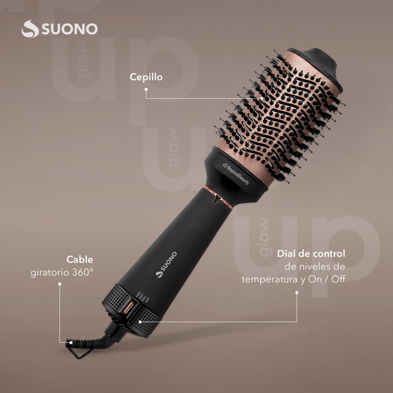 Cepillo Secador/Voluminizador NEGRO
