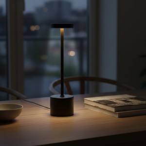 Lámpara Velador Led Negro