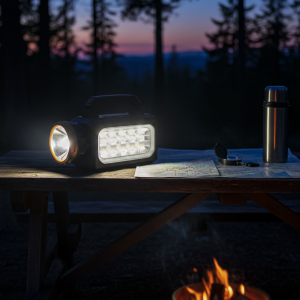 Linterna Recargable Portátil Negro