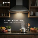 Campana De Cocina 180W Acero