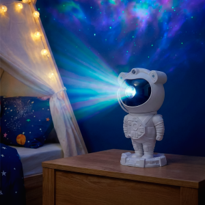 Proyector Astronauta Con Parlante Blanco