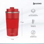 Vaso Térmico 450Ml Rojo
