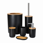 Kit De Baño 6 Piezas Negro