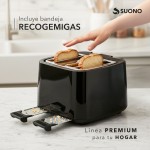 Tostadora Eléctrica 4 Rebanadas Negro