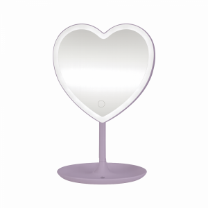 Espejo Corazón Violeta