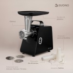 Picadora De Carne Eléctrica 800W Negro