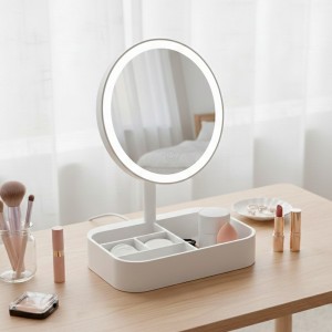 Espejo Porta Maquillaje Blanco