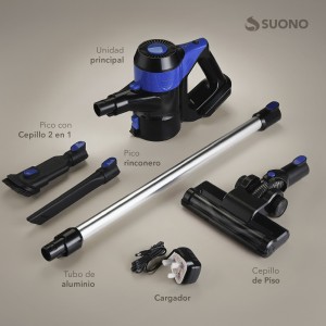 Aspiradora Vertical Inalámbrica 120W Negro