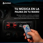 Estéreo Desmontable Suono Bluetooth Usb Mp3 Fm Negro