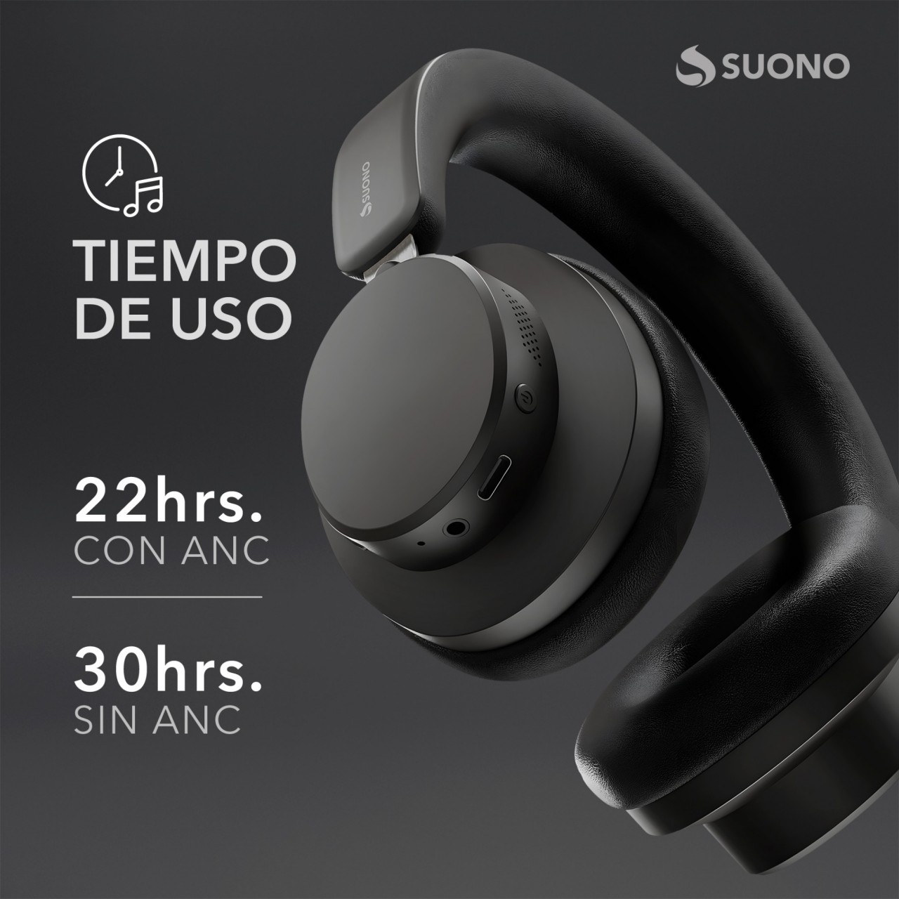 Auriculares Vincha Negro