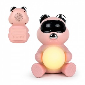 Parlante Osito Con Luz Rosa