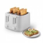 Tostadora Eléctrica 4 Rebanadas Blanco
