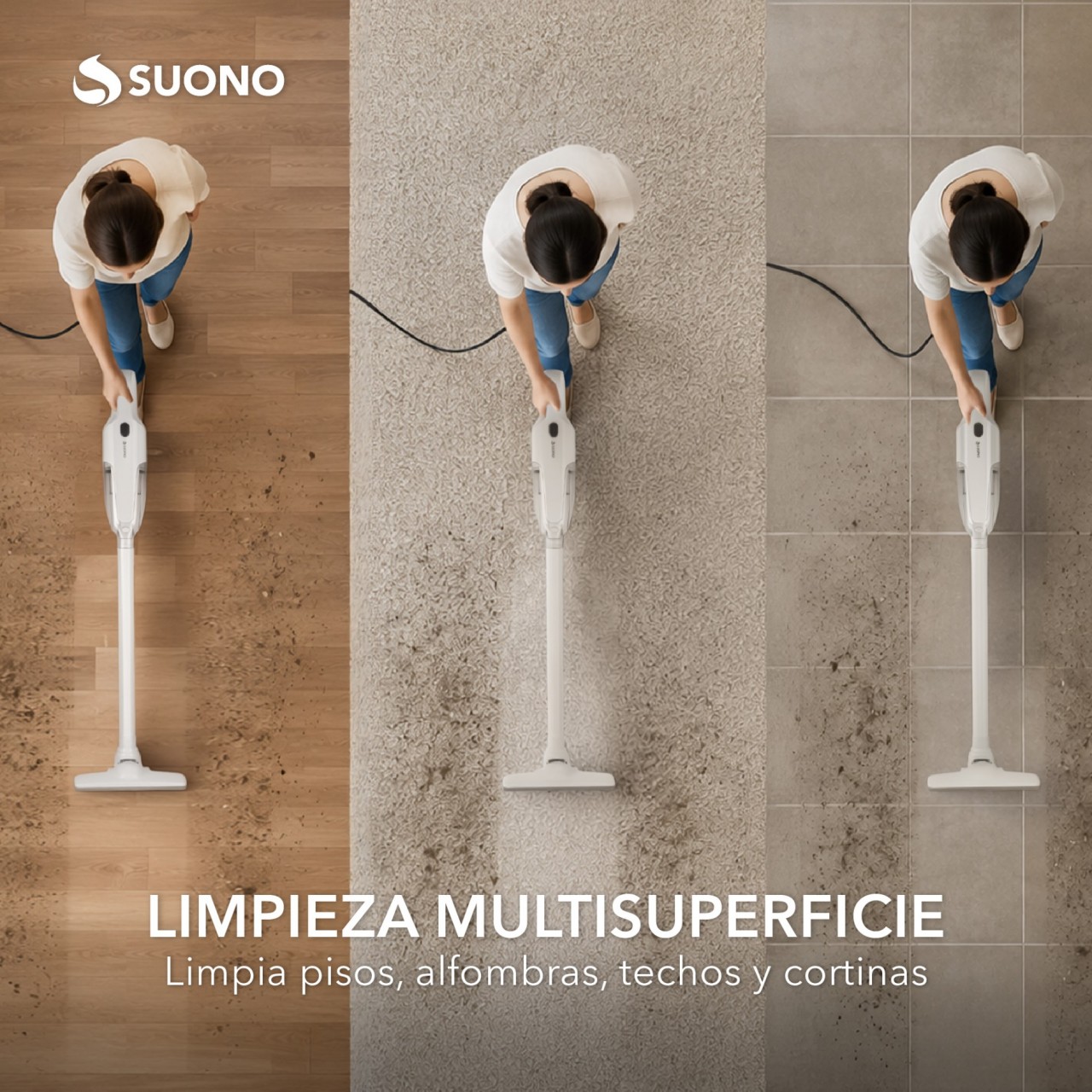 Aspiradora Vertical 2 en 1 BLANCO